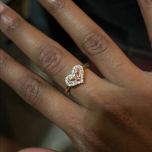 Heart-Shaped Gold Ring